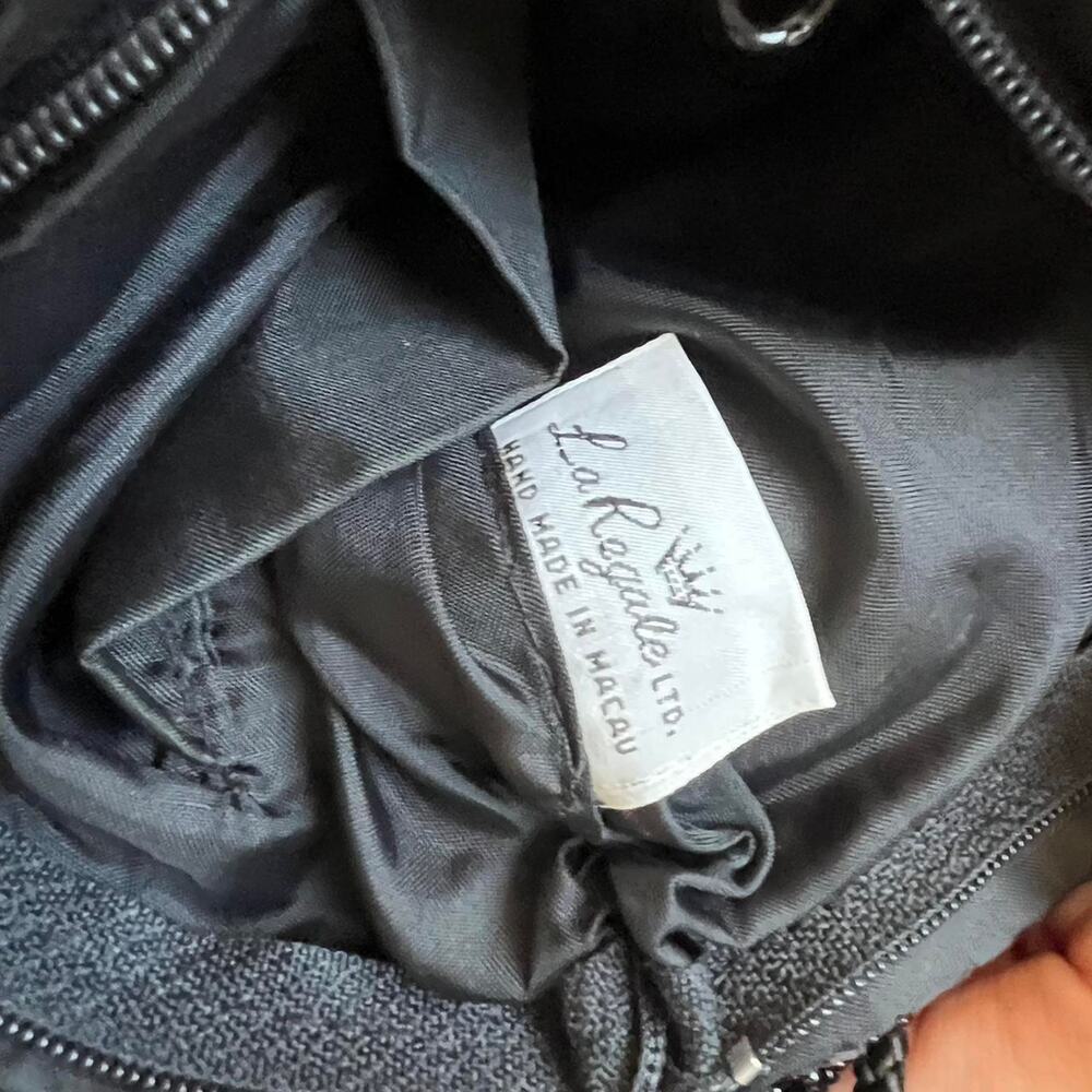 Black beaded sequin vintage bag - Picture 6 of 6